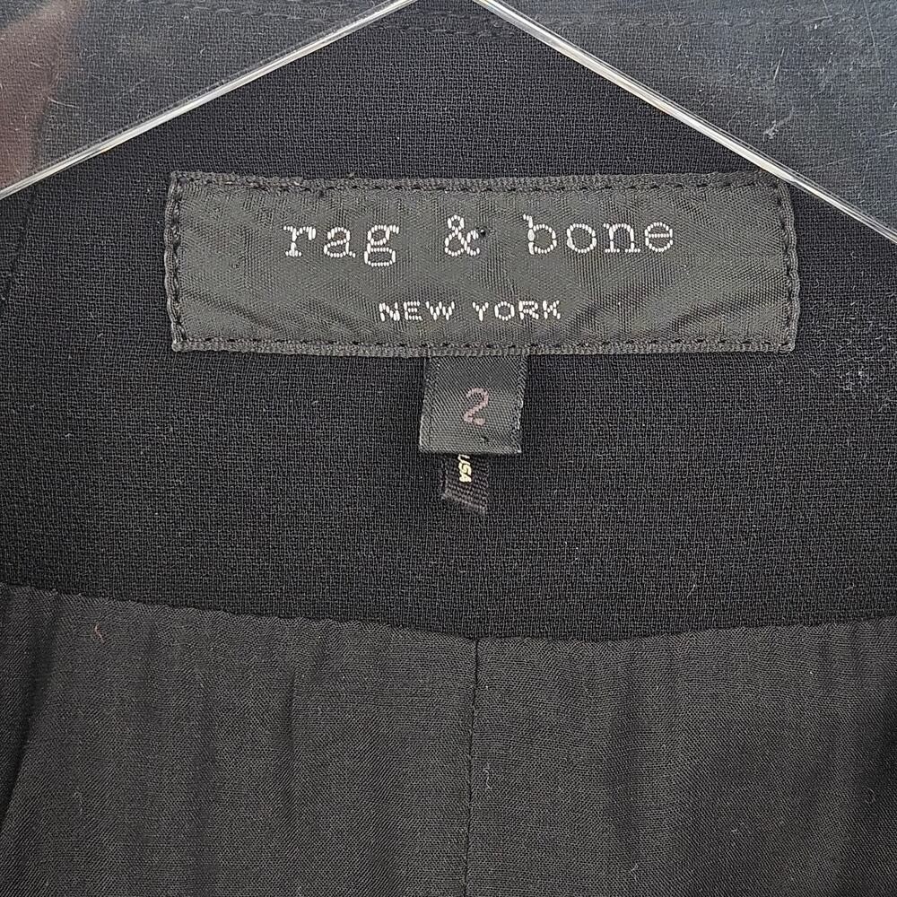 Rag & Bone Women's Teresa Cut Out Peekaboo Back Blazer Black Size 2 - Picture 9 of 15
